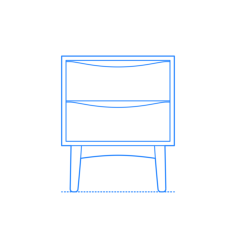 Furniture Nightstands Culla Nightstand Stencil Svg Vector, Free Vectors File
